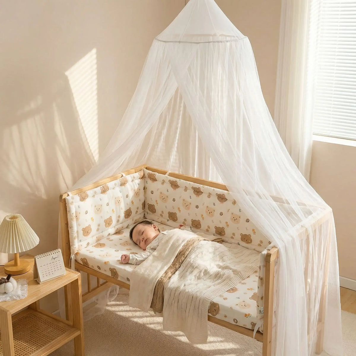 tour de lit bebe Ours Brun