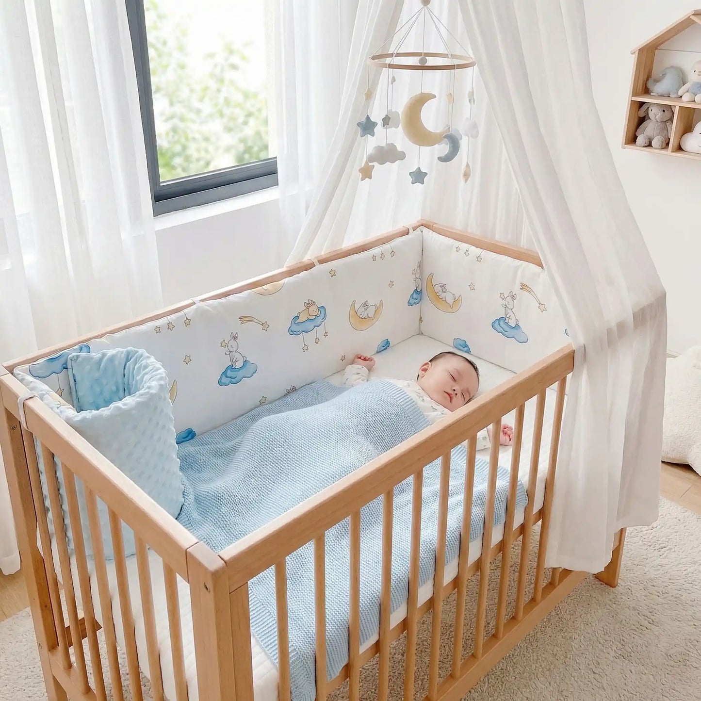 Tour de lit bébé fille | Douceur sécurisante™