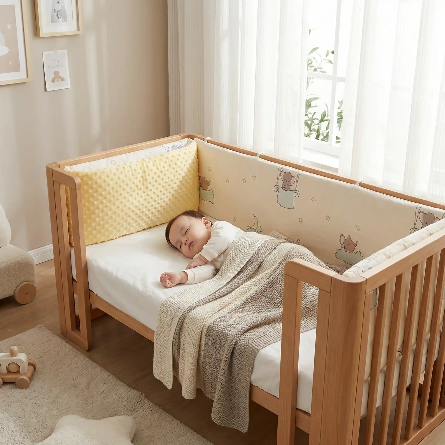 Tour de lit bébé fille | Douceur sécurisante™