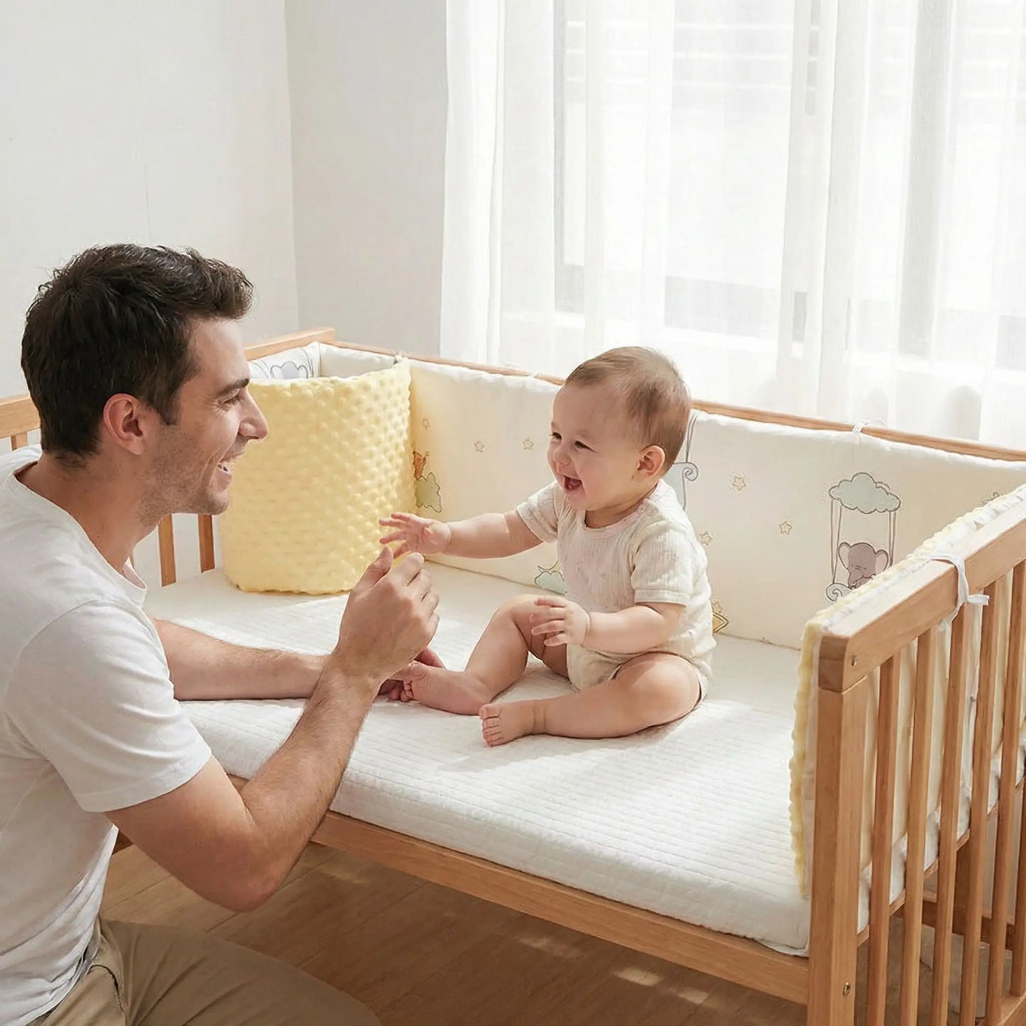 Tour de lit bébé fille | Douceur sécurisante™