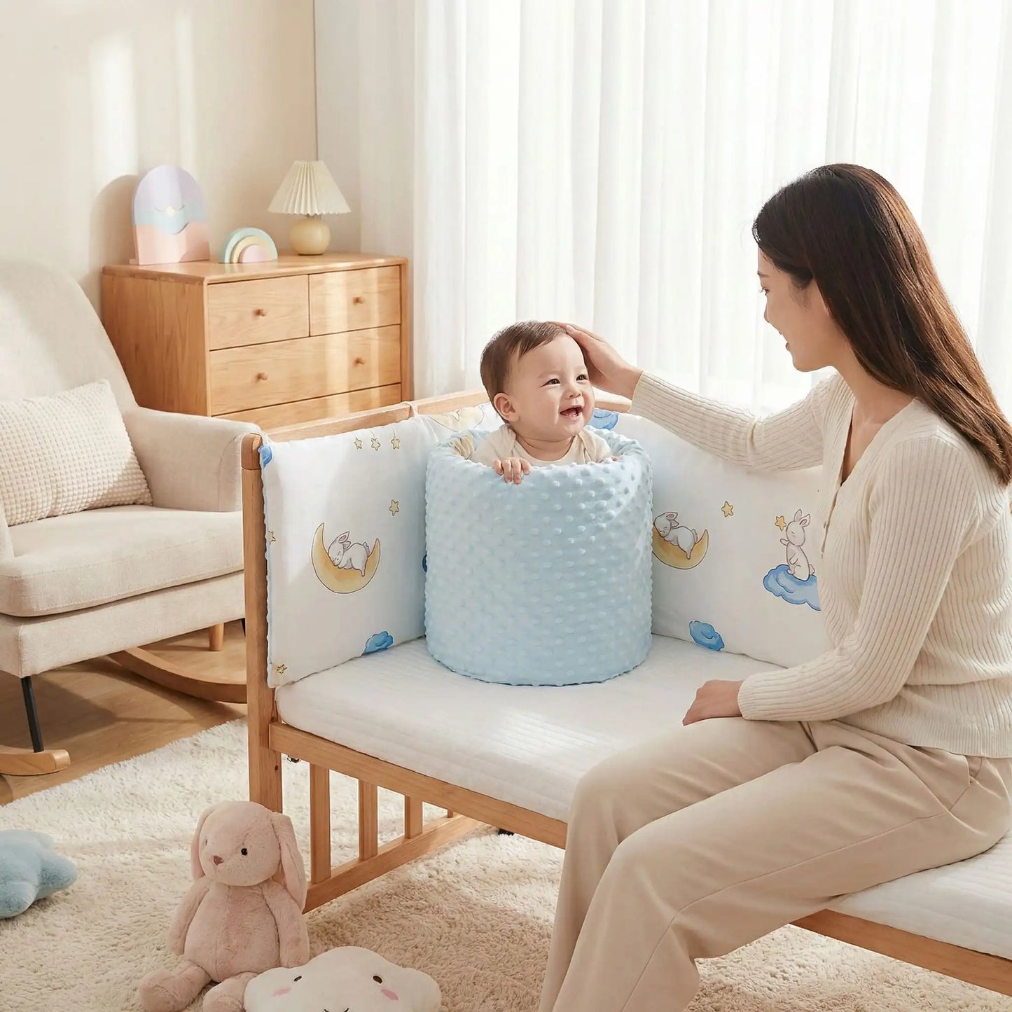 Tour de lit bébé fille | Douceur sécurisante™