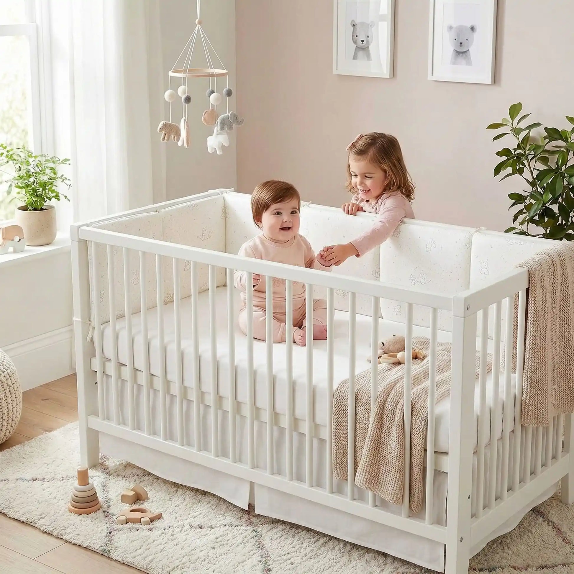 Tour de lit bébé soeur