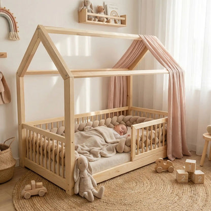 Tresse de lit cabane | Beige