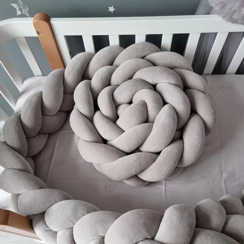 Tresse de lit cabane gris