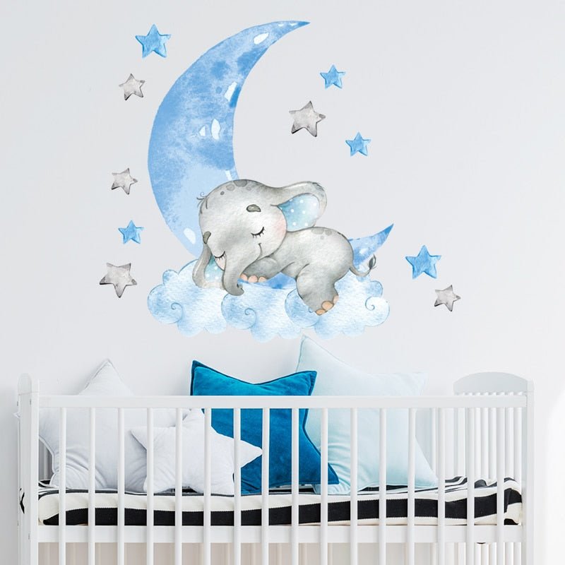 BabyElephant™ - Autocollants muraux pour chambre de bébé | bébé - Univerdesenfants