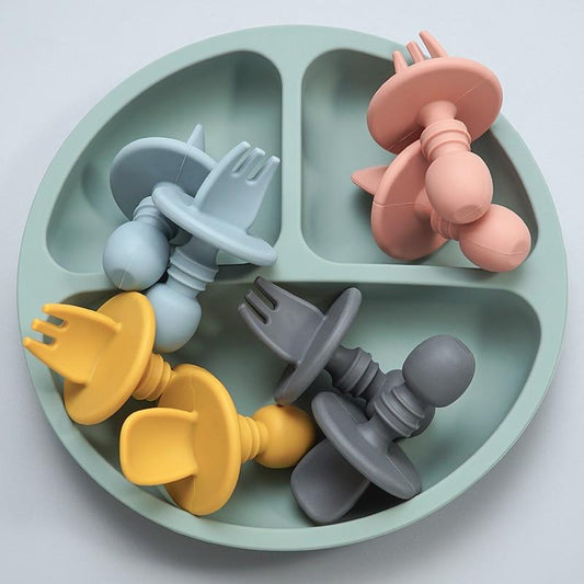 CuttieSpoon™ | Cuillère et fourchette pour bébé | Maman - Univerdesenfants