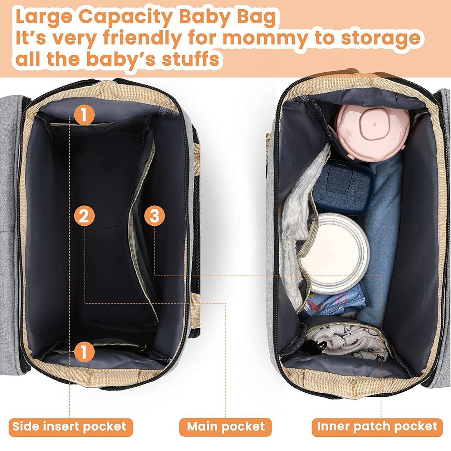 Sac à langer portatif | Berceau de voyage BabyNappy™ - Univerdesenfants
