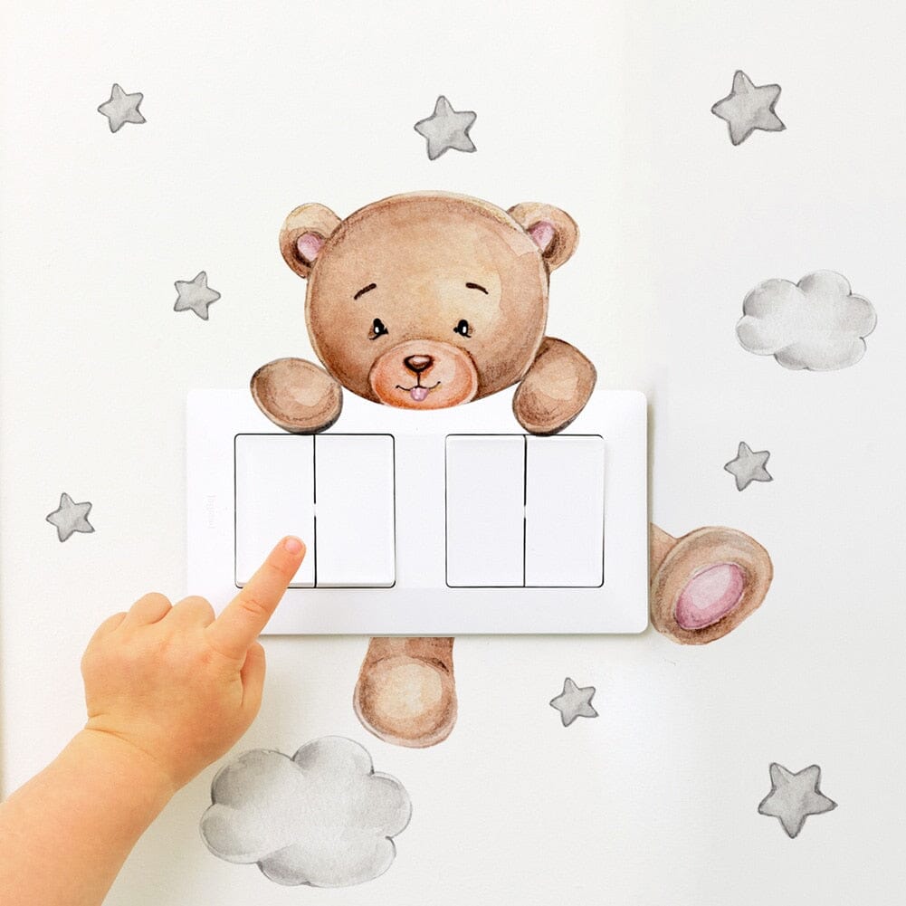 Stickybear™ - Sticker ourson décoratif | Chambre d'enfants - Univerdesenfants