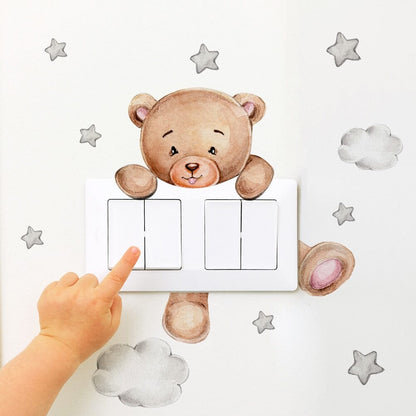 Stickybear™ - Sticker ourson décoratif | Chambre d'enfants - Univerdesenfants
