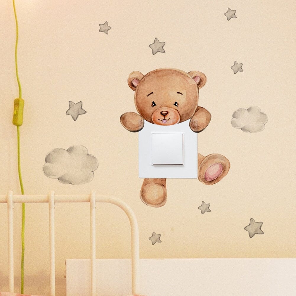 Stickybear™ - Sticker ourson décoratif | Chambre d'enfants - Univerdesenfants