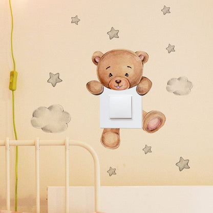 Stickybear™ - Sticker ourson décoratif | Chambre d'enfants - Univerdesenfants