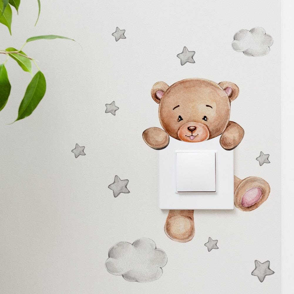 Stickybear™ - Sticker ourson décoratif | Chambre d'enfants - Univerdesenfants