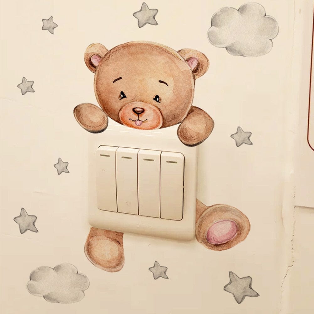Stickybear™ - Sticker ourson décoratif | Chambre d'enfants - Univerdesenfants