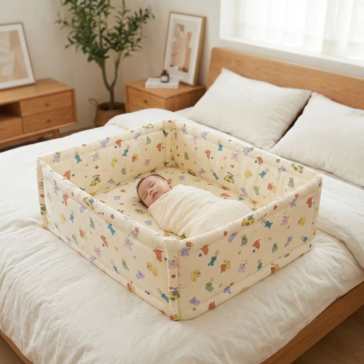 tour de lit bebe ours poney