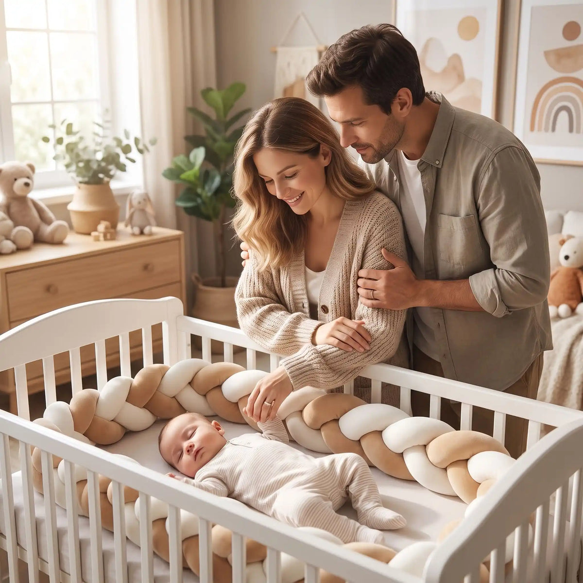 tresse de lit bébé famille