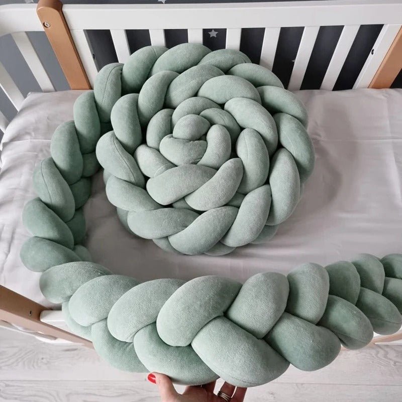 Tresse - de - lit - bébé - menthe - Univerdesenfants