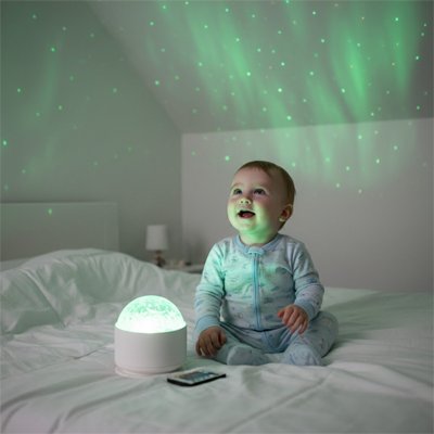 veilleuse bébé projection